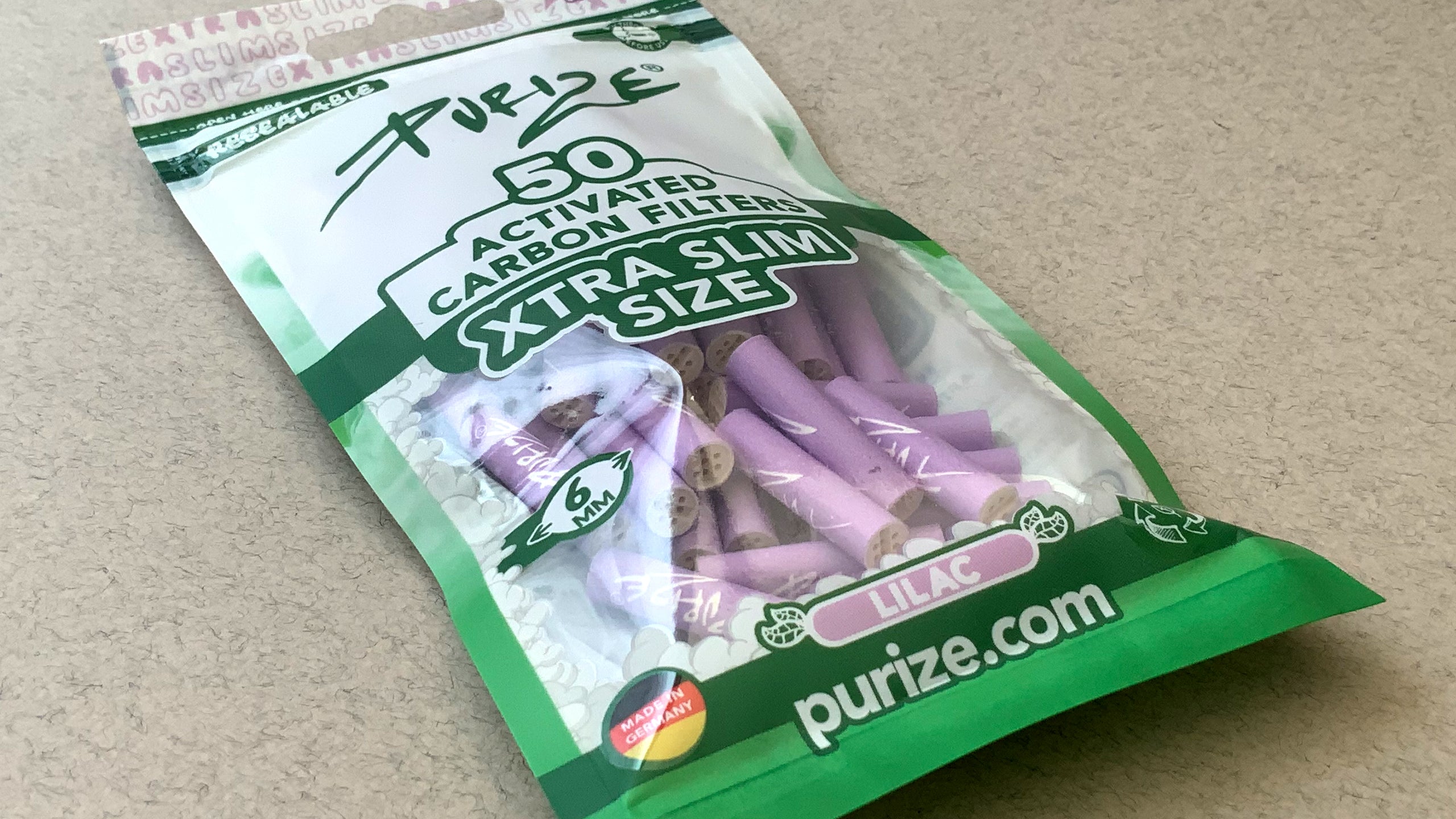 Purize Coconut-based activated carbon filters designed for a noticeably milder smoking experience and improved flavour of your favourite inputs. These ultra-premium filters feature ceramic end caps and are crafted in Germany with precision. 