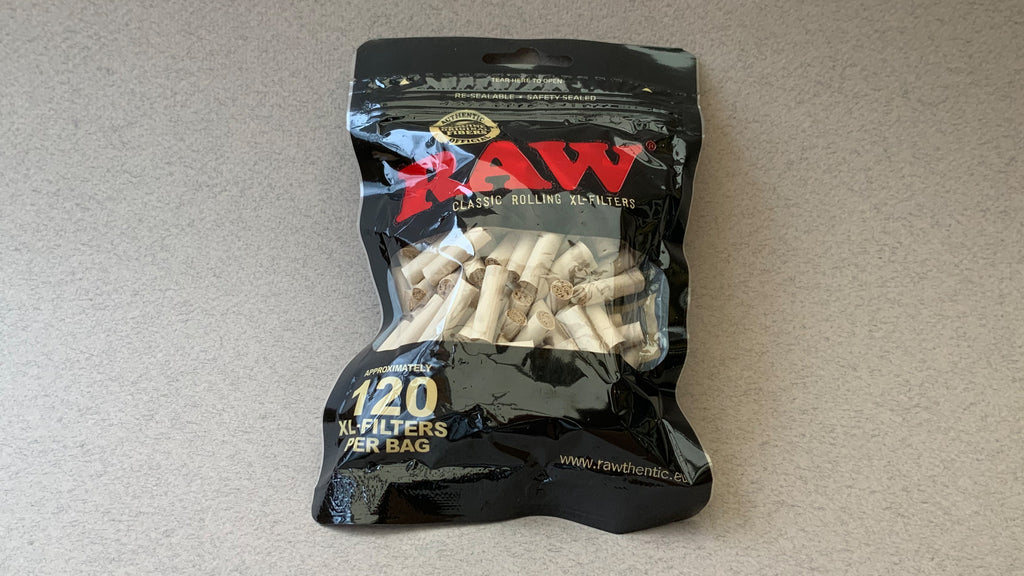RAW Classic Extra Long - Super Long Filters high-quality, unbleached, chemical-free, designed for a smooth, eco-friendly smoking experience. Premium, filters crafted from natural paper, making them fully biodegradable. Designed for an easier draw and less harshness compared to open/ cotton filters. 
